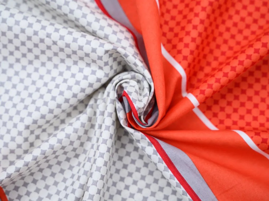 Lenjerie de pat din bumbac Renforce TABITA rosie Dimensiune lenjerie de pat: 2 buc 80 x 80 cm | 200 x 200 cm