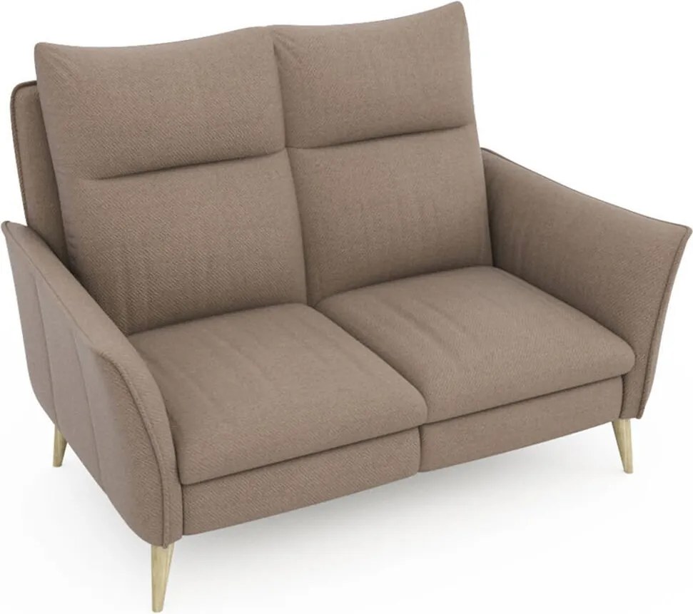 Canapea lemn masiv INES cu recliner, 143 × 111 × 89 cm