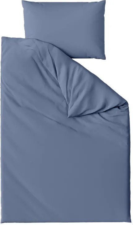 Lenjerie de pat din bumbac LUX albastra cu buzunar hotelier Dimensiune lenjerie de pat: 70 x 90 cm | 140 x 200 cm