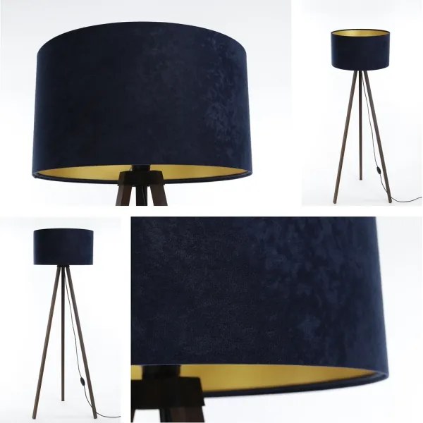 Lampadar STANDART 1xE27/60W/230V albastru/maro