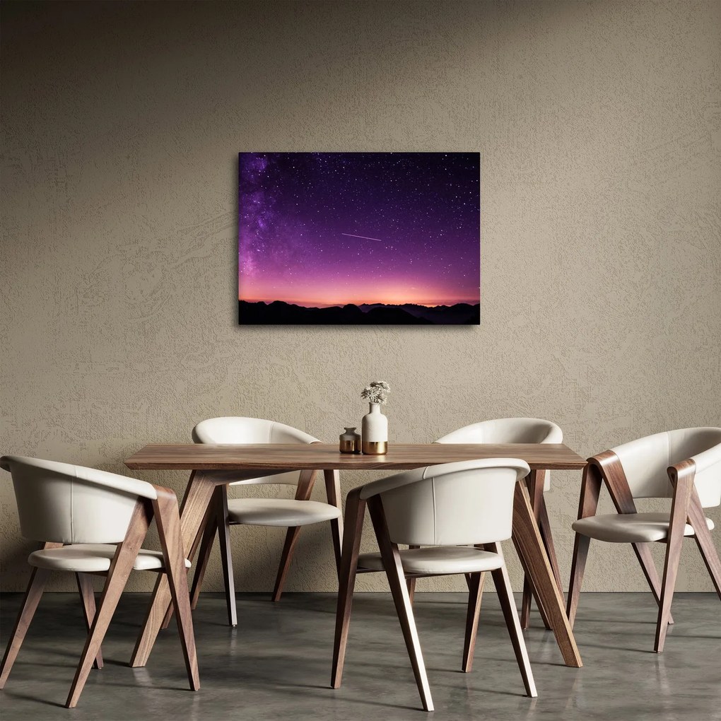 Tablou cu cerul și stea căzând (70x50 cm)