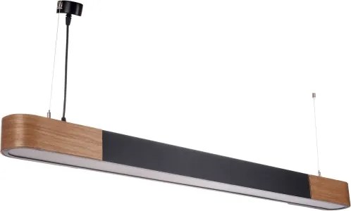 BRILAGI - Lustru LED suspendat pe cablu GARDALINE LED/100W/230V stejar/negru