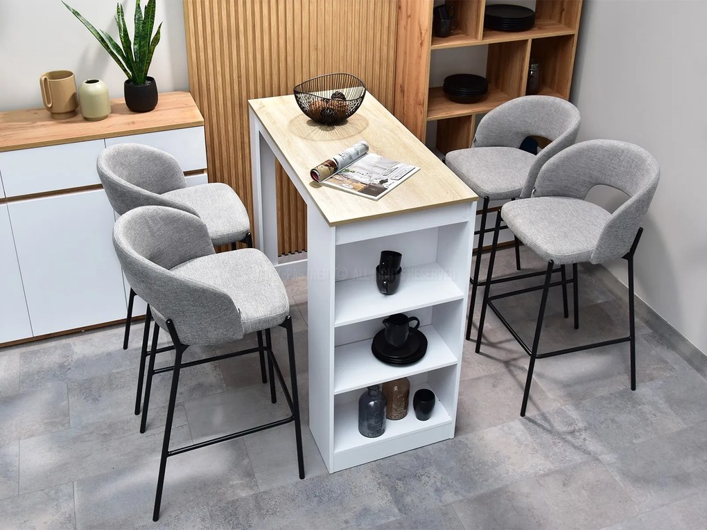 Scaun Gustav (gri + negru). 1110696