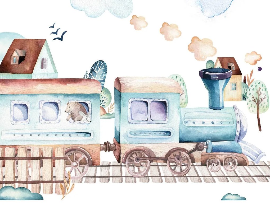 Fototapet - Excursie cu tren (254x184 cm)