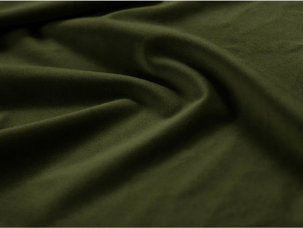 Taburet verde cu tapițerie din catifea Georgia – Micadoni