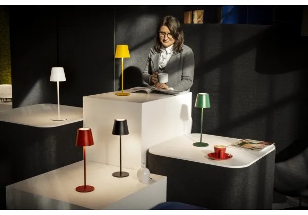 Lampă LED dimabilă de masă Kanlux 36321 INITA LED/1,2W/1800 mAh IP54 negru