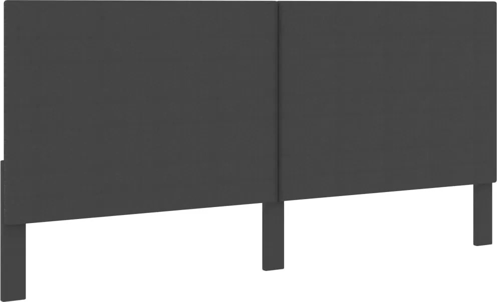 vidaXL Tăblie de pat, gri închis, 200 x 200 cm, material textil