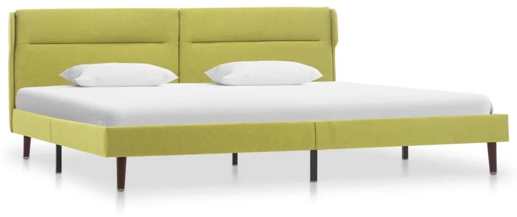 286875 vidaXL Cadru de pat, verde, 160 x 200 cm, material textil