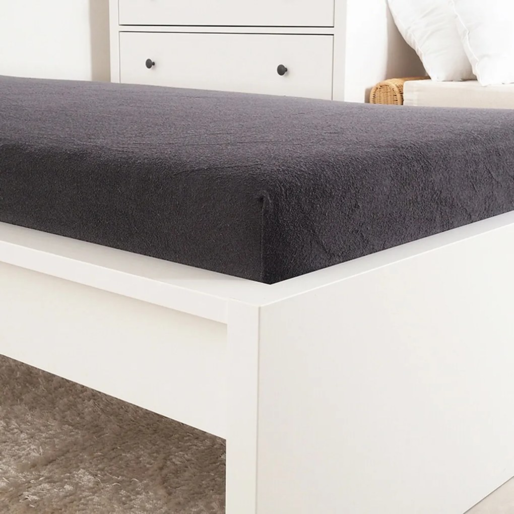 Cearșaf de pat 4Home Ideal antracit , 100 x 200 cm, 100 x 200 cm