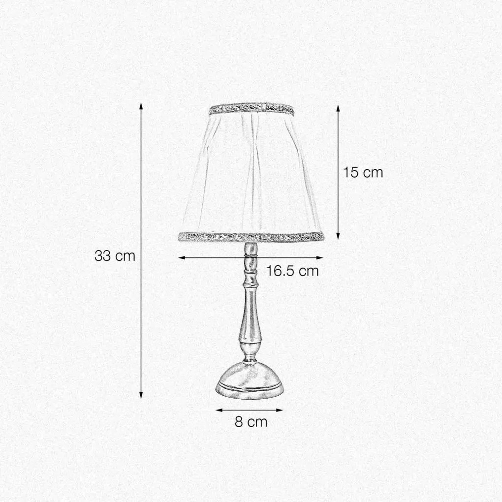 Veioza, Lampa de masa cu abajur elegant Classic