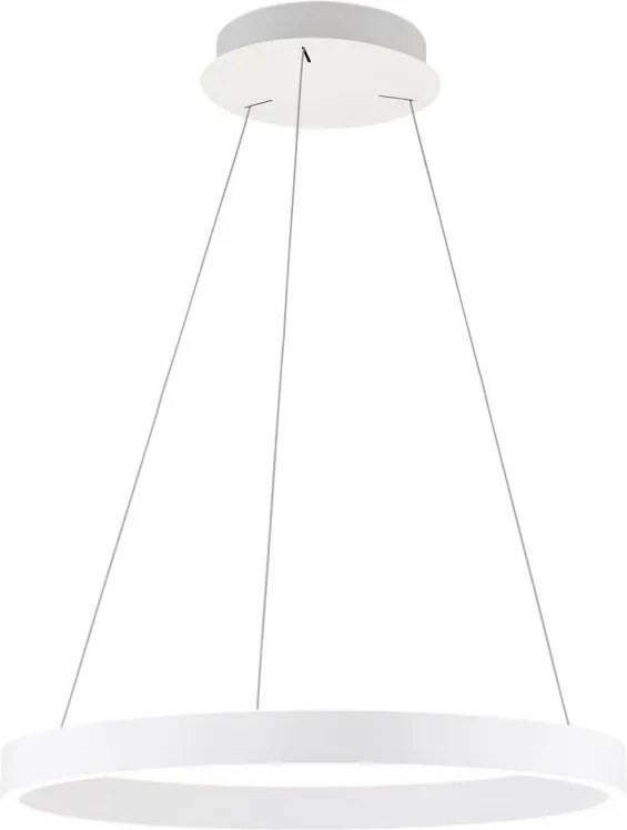 Lustra LED circulara iluminat sus si jos KOLK alb 60cm