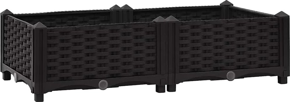 vidaXL Strat înălțat, 80x40x23 cm, polipropilenă