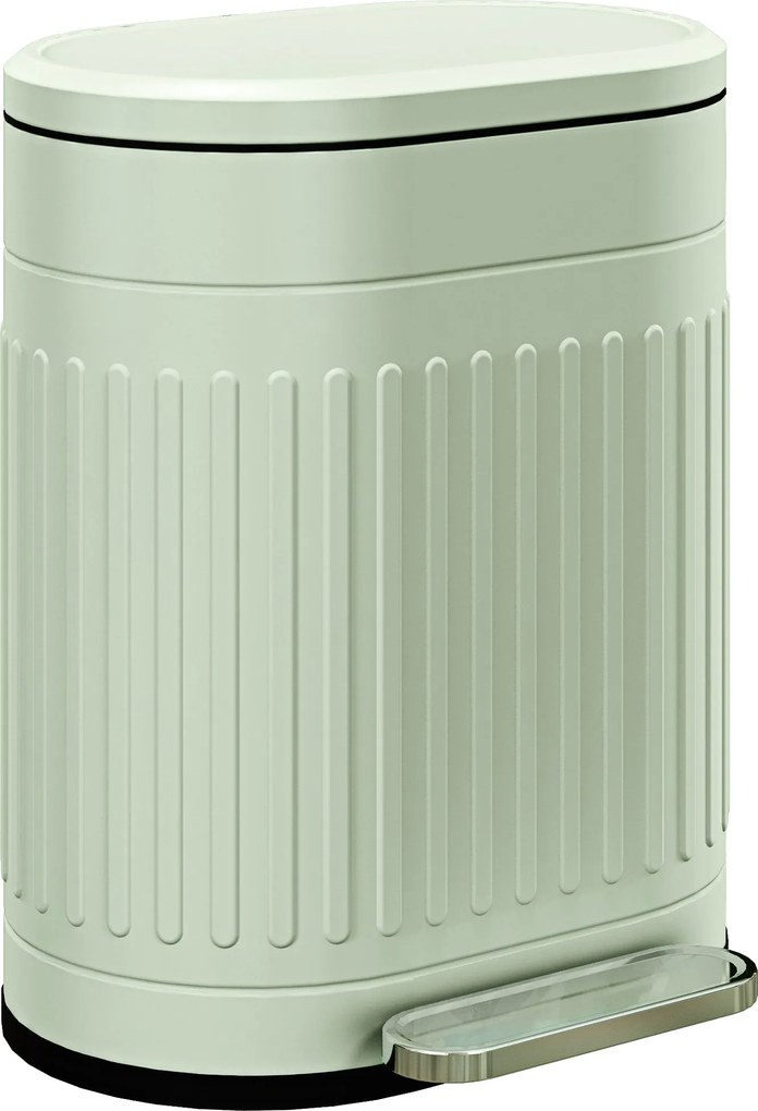 HOMCOM Coș de gunoi 20L cu pedală și capac coș interior detașabil funcție Soft-Close 36,5 x 31,2 x 45 cm, Grün | Aosom Romania