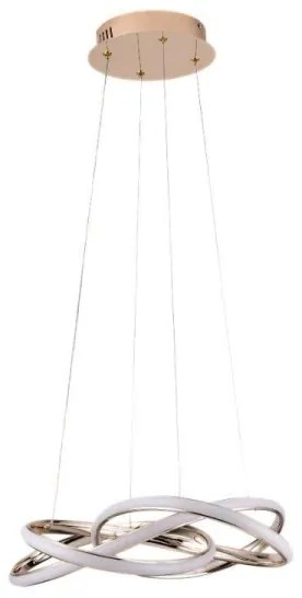 Lustră LED dimabilă pe cablu LED/65W/230V 3000-6500K auriu + telecomandă