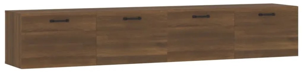 3115675 vidaXL Dulapuri perete 2 buc stejar maro 100x36,5x35 cm lemn prelucrat
