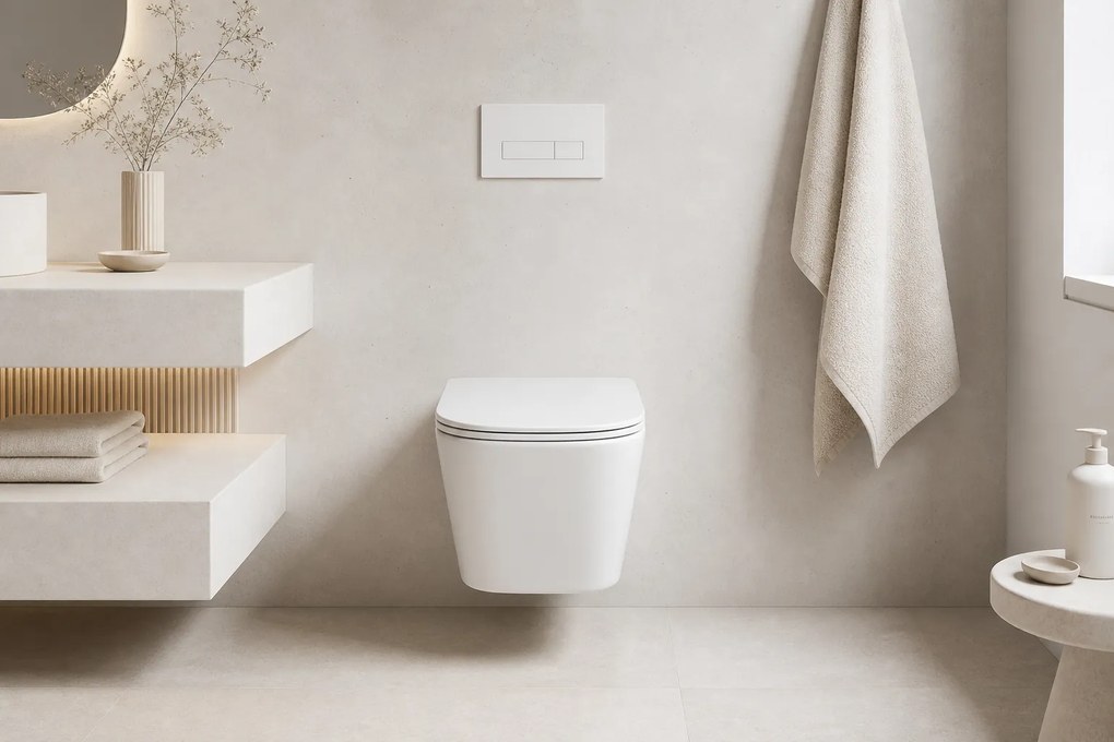 Vas WC suspendat W202, capac duroplast cu amortizor