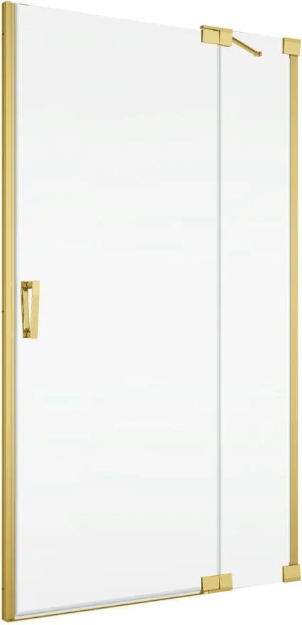 Usa dus batanta 100x200 cm cu segment fix Sanswiss Cadura auriu lucios deschidere dreapta Dreapta, 1000x2000 mm