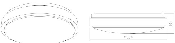 APLED - LED Lampă încastrată LENS R TRICOLOR LED/24W/230V IP41 1680lm