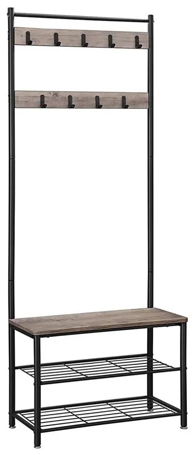 Cuier de podea NAVOR, maro/negru