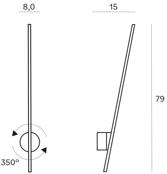 Aplică LED de exterior MAXLIGHT W0297 SPIDER LED/8,4W/230V IP44 auriu
