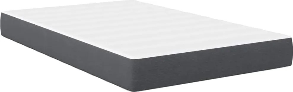 vidaXL Saltea de pat cu saltea Gri 120 x 200 cm țesătură