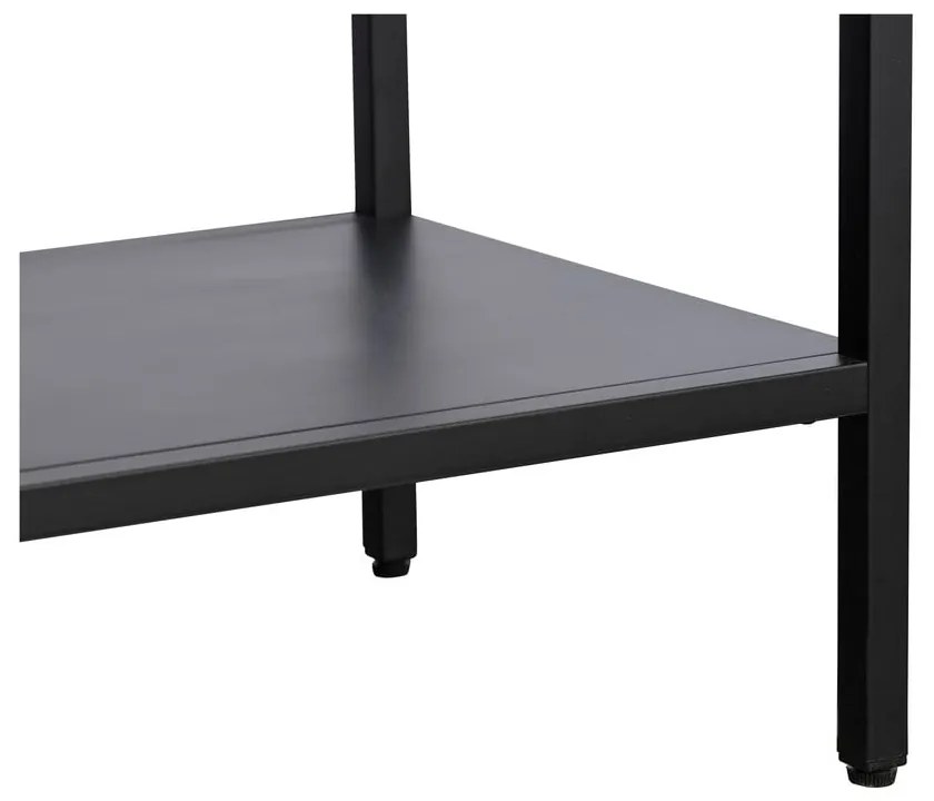 Vitrină neagră din metal 90x160 cm Carmel – Unique Furniture