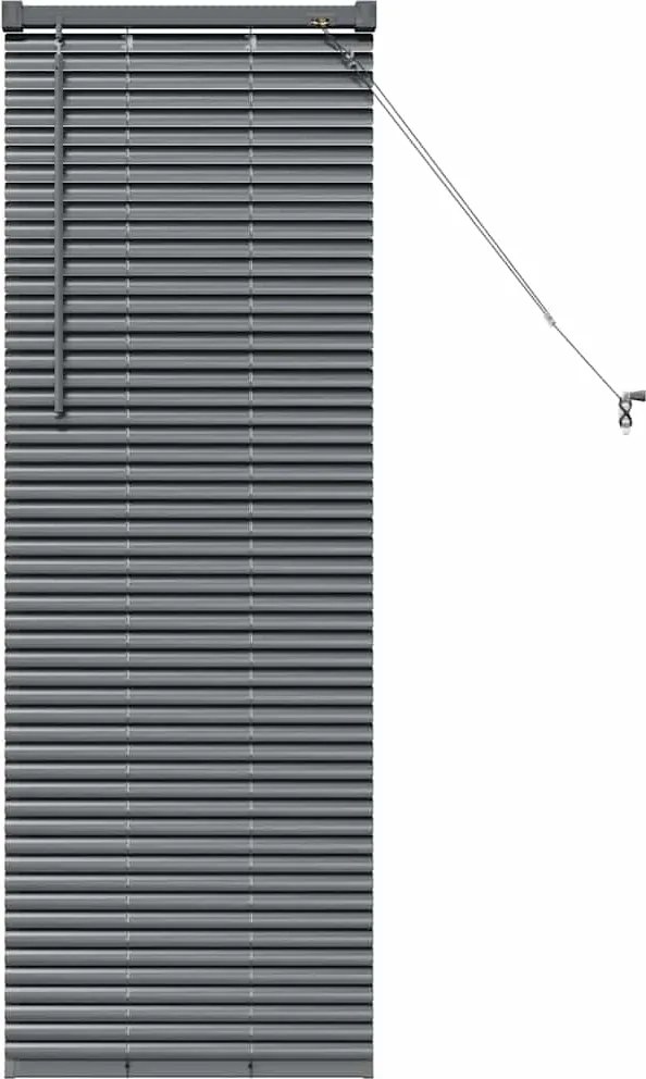 vidaXL Jaluzele venetiene Manual Gri închis 130 x 40 cm Aluminiu