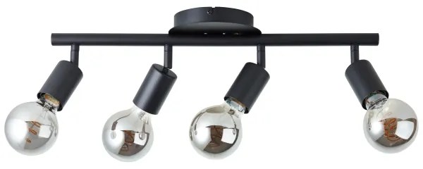 Brilliant - Lampă spot 4xE27/28W/230V negru