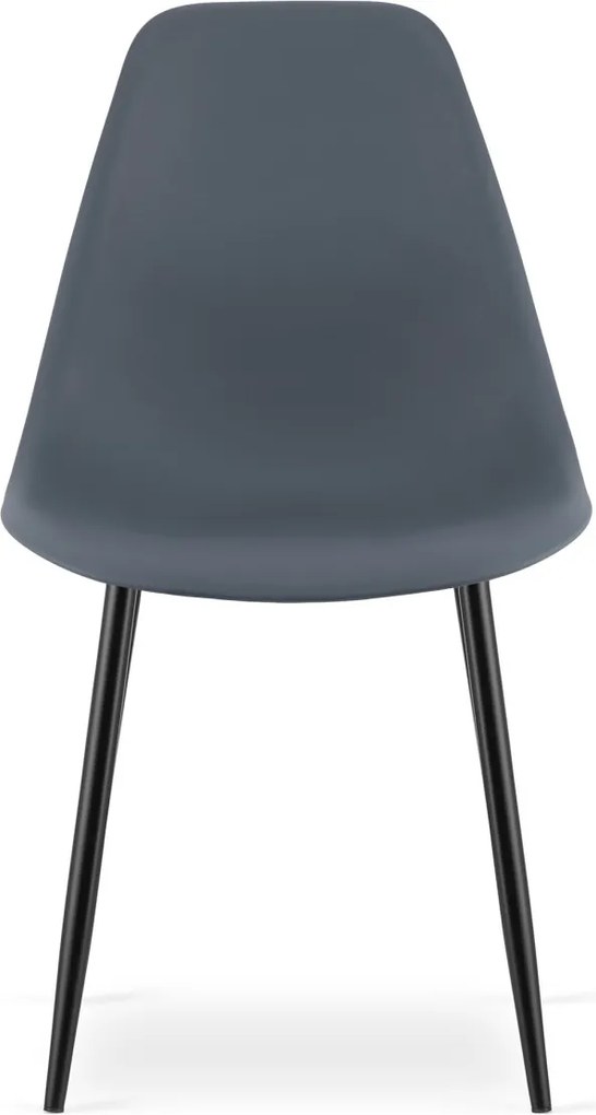 OFERTA Scaun gri ardezie OSAKA cu picioare negre II. calitate