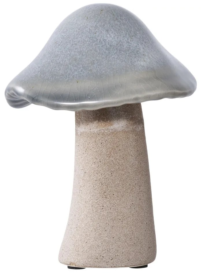 Decorațiuni de masă Ciupercă, ceramică, verde, maro, albastru, 3 bucăți