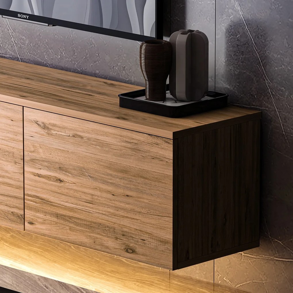 Masa TV Neon iluminat Atlantic Pine