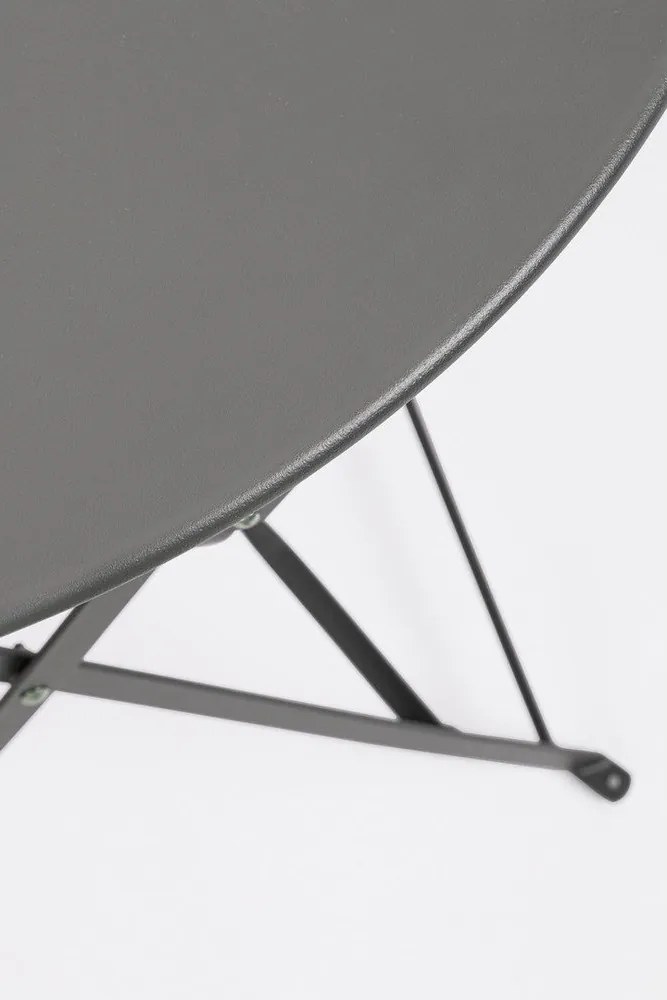 Set de dining pentru grădină gri antracit din oțel pentru 2 persoane Austin – Bizzotto