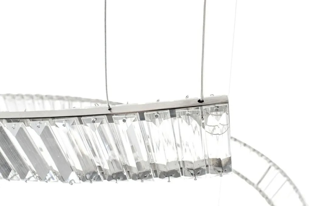 Lustra LED casa scarii design deosebit CHARMES 2B crom