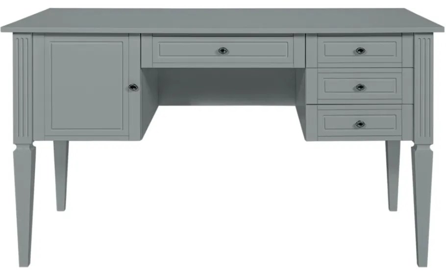 Birou elegant Ines gri L132 cm