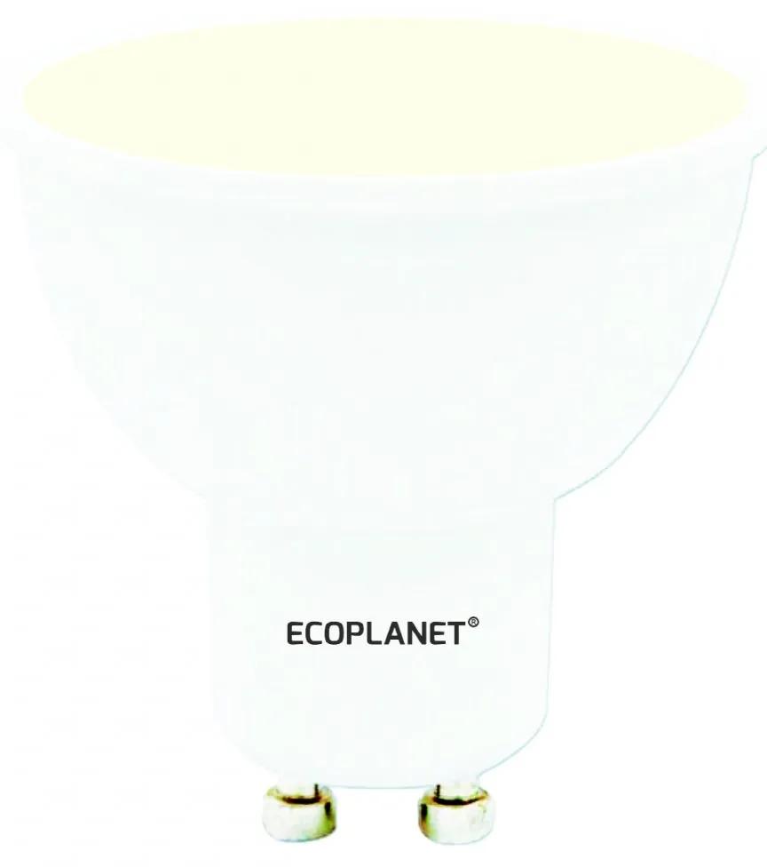 Set 3 Buc - Bec LED Ecoplanet GU10, 6W (35W), 480LM, G, lumina neutra 4000K, Mat Lumina neutra - 4000K, 3 buc
