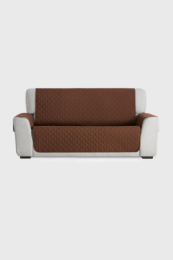 Husa pentru canapea cu doua locuri Moorea, maro 110x50 cm