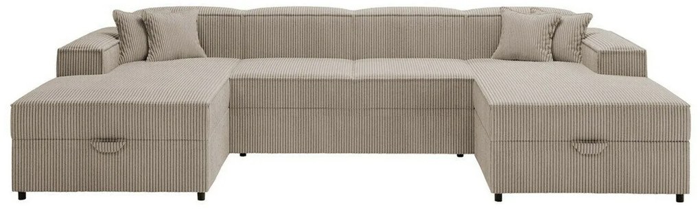 Colțar Clovis 115Cutie de pat, 320x166x79cm, 166 kg, Picioare: Plastic