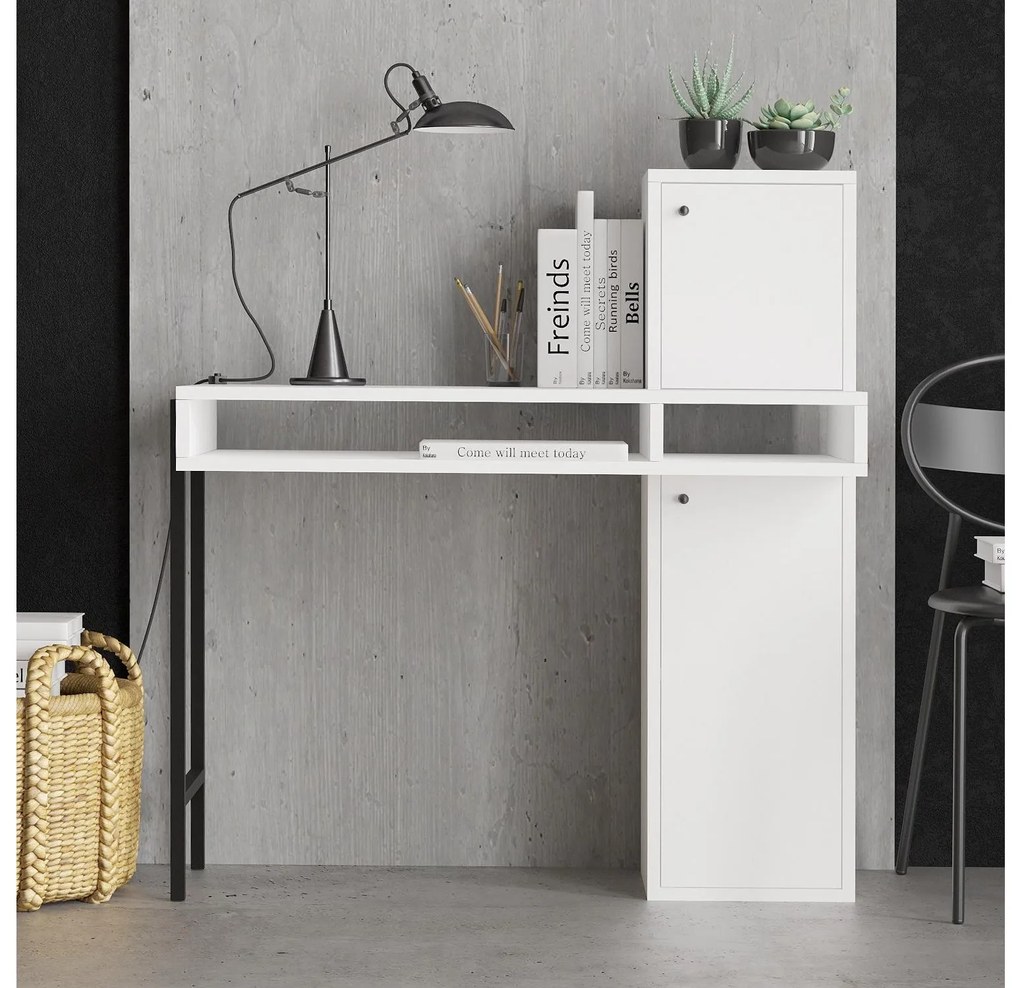 Masă PC Lord (Alb + Negru). 1088430