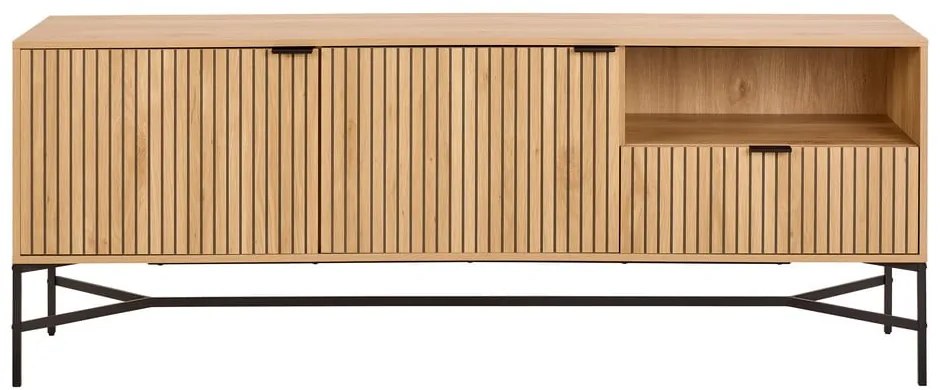 Comodă în culoare naturală cu aspect de lemn de stejar 180x70x40 cm Jaipur – Actona