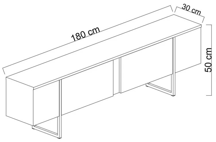 Set de mobilier pentru living Luxe, Nuc- Auriu