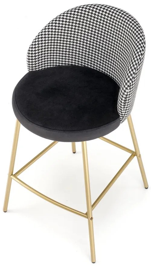 Scaun de bar Bertold, negru