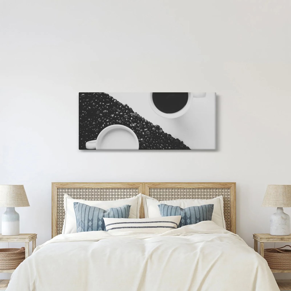 Tablou cu cafea (120x50 cm)