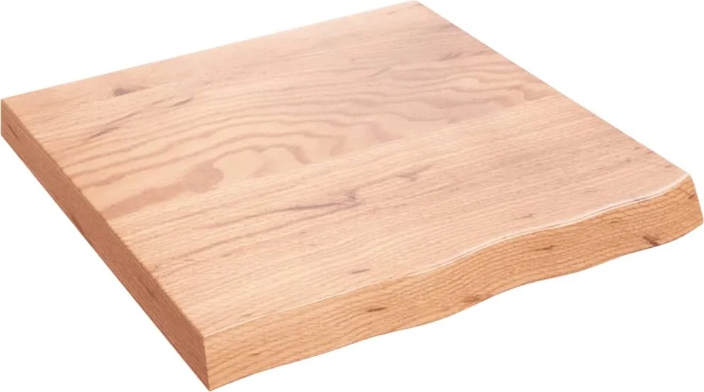 vidaXL Blat de baie, maro deschis, 60x60x(2-6) cm, lemn masiv tratat