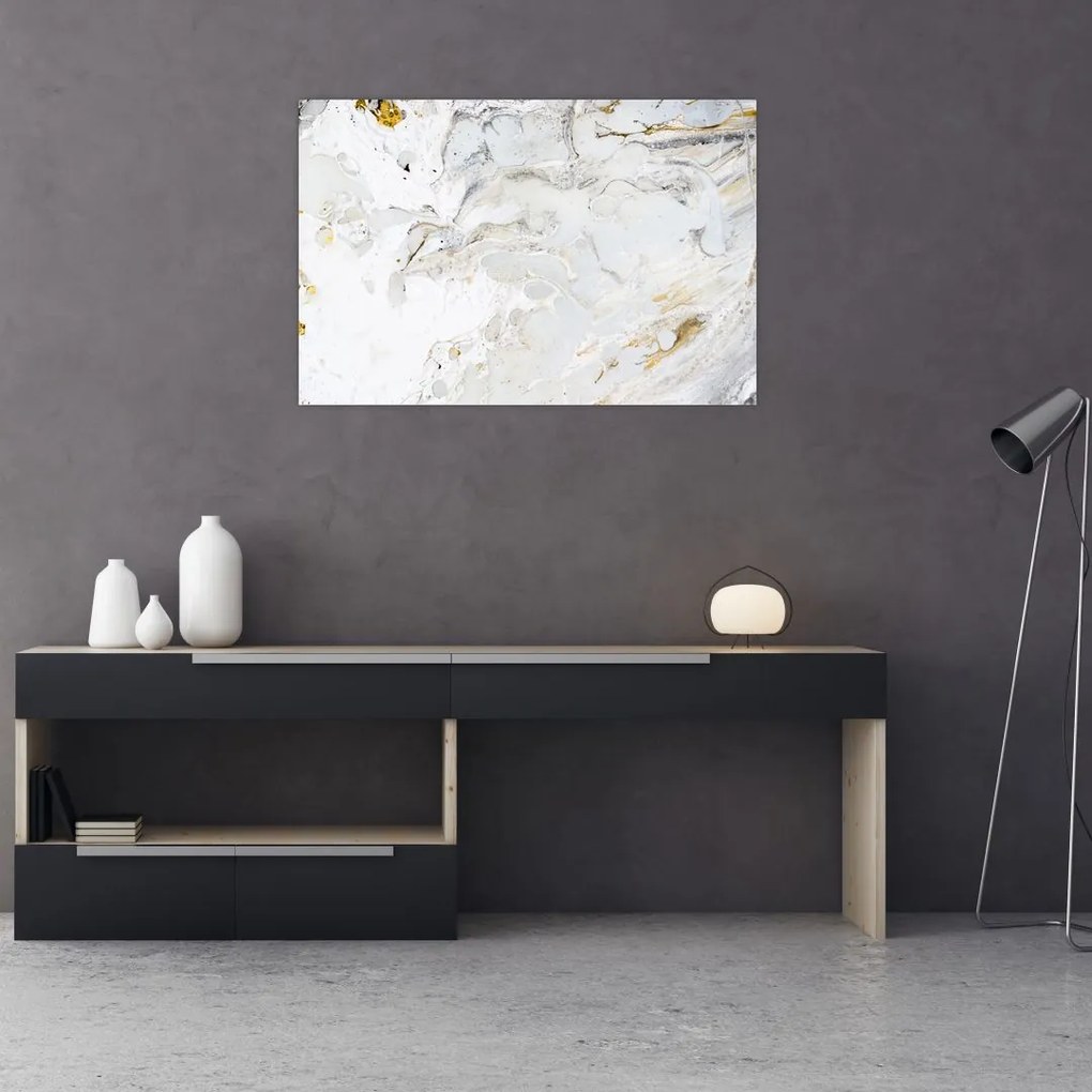 Tablou - Hârtie de ulei cu design de marmură (90x60 cm)
