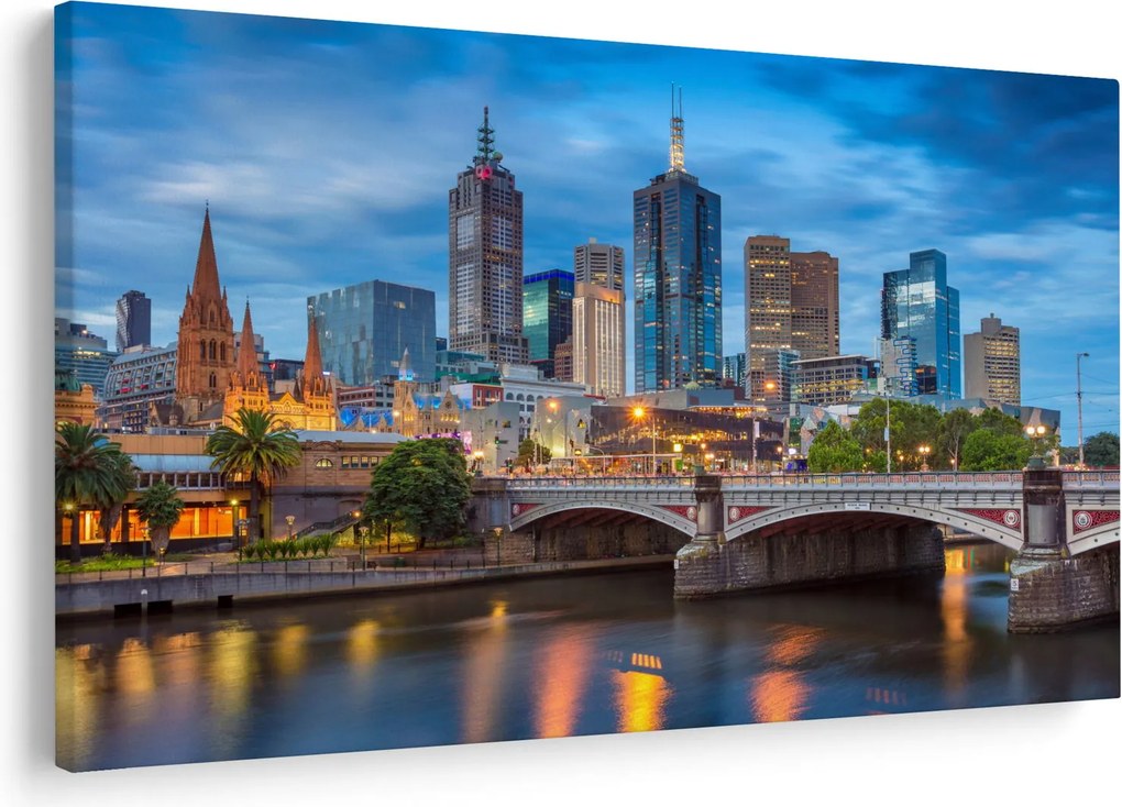 Tablou cu orașul Melbourne (90x60 cm)