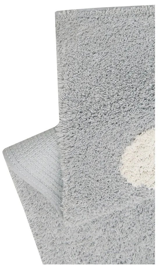 Covor pentru copii gri lavabil/țesut manual din amestec de bumbac 120x160 cm Clouds Grey – Lorena Canals