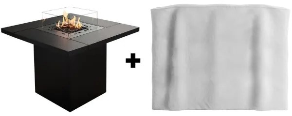 Șemineu de exterior pe gaz Planika Square Table GAS 79,7x90 cm 10kW