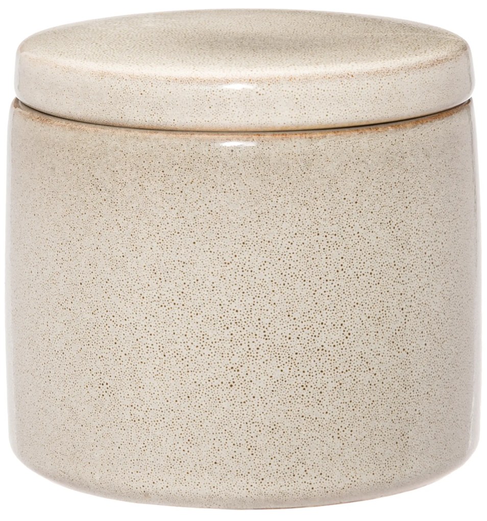 Recipient ceramic cu capac LUODE, Ø 10 cm