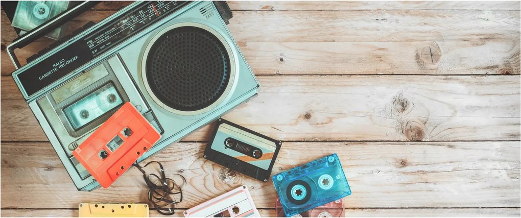 Tablou - Radio retro (120x50 cm)