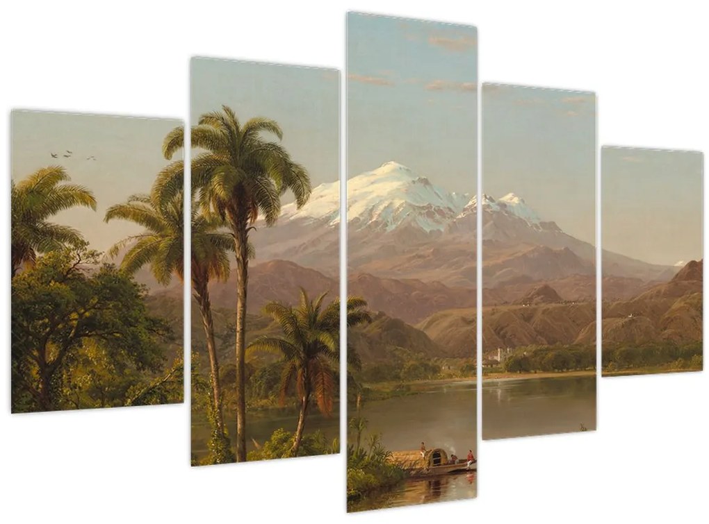 Tablou - Frederic Edwin Church, Tamaca Palms, reproducere (150x105 cm)